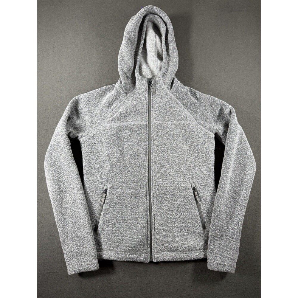 Smartwool Hudson Trail Fleece Jacket Womenโs Medium Merino Wool Hooded Full Zip